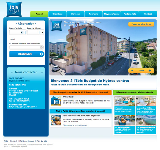 Site internet etap hotel ibis budget hyeres