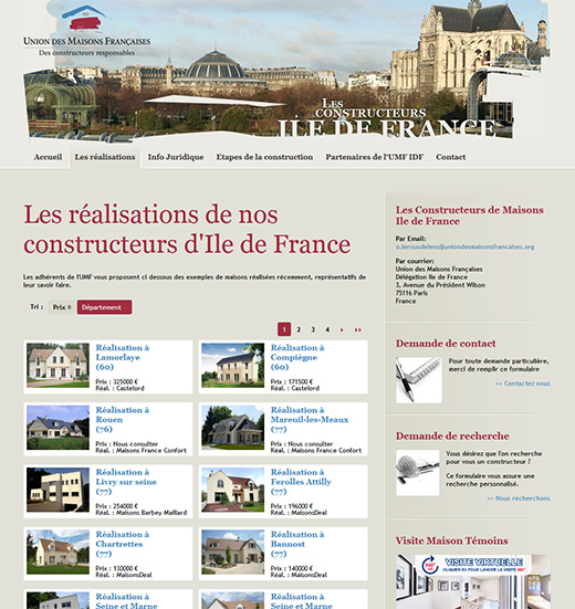 Site internet umf union maison francaises idf