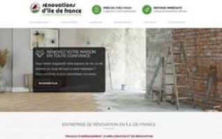 Realisation site internet renovateur renovations idf